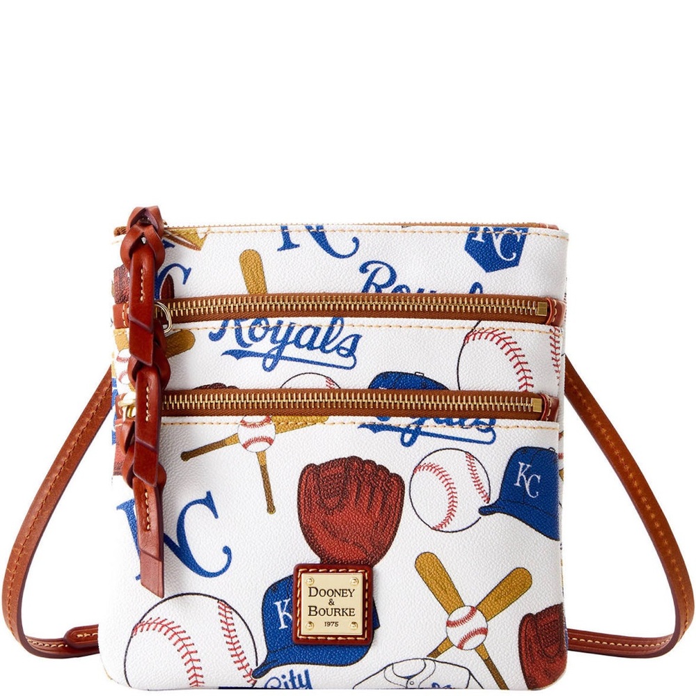 Dooney & Bourke Kansas City Royals NS  Triple Zip Crossbody Bag